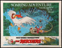 1y706 RESCUERS 1/2sh 1977 Disney mouse mystery adventure cartoon from the depths of Devil's Bayou!