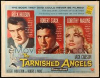 1y732 TARNISHED ANGELS style A 1/2sh 1958 Rock Hudson, Dorothy Malone, Robert Stack, William Faulkner