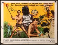 1y737 TARZAN'S JUNGLE REBELLION 1/2sh 1970 Ron Ely in loincloth battles a madman's lust for power!