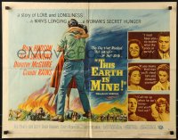 1y739 THIS EARTH IS MINE 1/2sh 1959 Rock Hudson, Jean Simmons, Dorothy McGuire, Claude Rains!