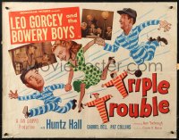 1y750 TRIPLE TROUBLE 1/2sh 1950 Leo Gorcey and the Bowery Boys in prison, ultra-rare!