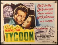 1y752 TYCOON style A 1/2sh 1947 great close up romantic artwork of John Wayne & Laraine Day!