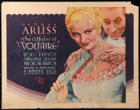 1y757 VOLTAIRE 1/2sh 1933 George Arliss & sexy Doris Kenyon in low-cut dress & jewels, ultra-rare!