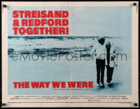 1y759 WAY WE WERE 1/2sh 1973 Barbra Streisand & Redford walk on the beach, different blue design!