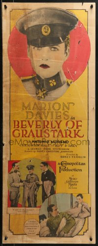 1y030 BEVERLY OF GRAUSTARK insert 1926 fake prince Marion Davies in and out of uniform, ultra-rare!