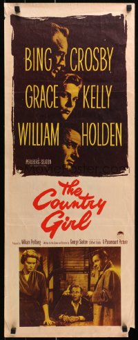 1y075 COUNTRY GIRL insert 1954 Grace Kelly, Bing Crosby, William Holden, by Clifford Odets!