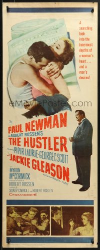 1y127 HUSTLER insert 1961 pool pros Paul Newman & Jackie Gleason, plus sexy Piper Laurie!