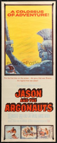 1y135 JASON & THE ARGONAUTS insert 1963 great special effects by Ray Harryhausen, art of Talos!