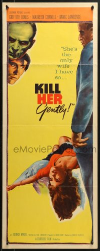 1y141 KILL HER GENTLY insert 1958 English murder thriller, she's the only wife I have!