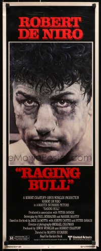 1y200 RAGING BULL insert 1980 classic Hagio boxing art of Robert De Niro, Martin Scorsese