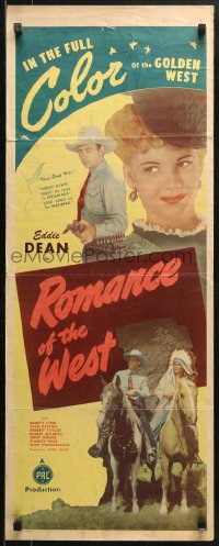 1y204 ROMANCE OF THE WEST insert 1946 great images of singin' cowboy Eddie Dean!