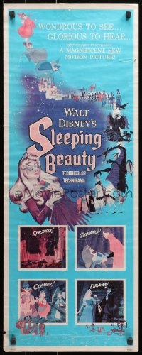 1y216 SLEEPING BEAUTY insert 1959 Walt Disney cartoon fairy tale fantasy classic!