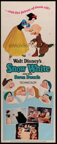 1y218 SNOW WHITE & THE SEVEN DWARFS insert R1967 Walt Disney animated cartoon fantasy classic!