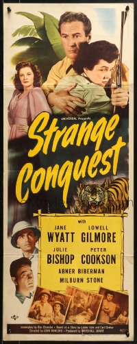 1y229 STRANGE CONQUEST insert 1946 sexy Jane Wyatt & Julie Bishop with doctors in the jungle!