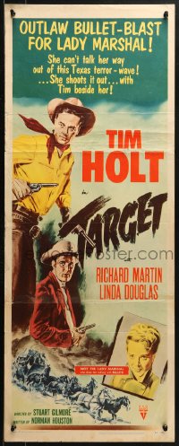1y241 TARGET insert 1952 cool images of Linda Douglas, Tim Holt, cowboy western!