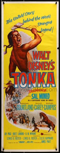 1y256 TONKA insert 1957 Sal Mineo, Walt Disney, West's strangest legend, art of Native Americans!