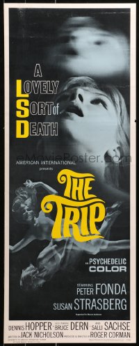 1y260 TRIP insert 1967 AIP, written by Jack Nicholson, LSD, wild sexy psychedelic drug image!