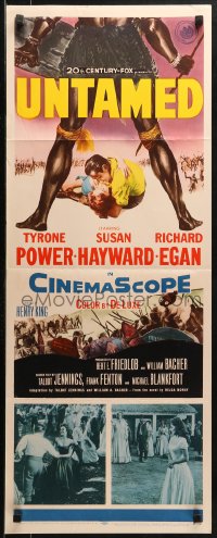1y268 UNTAMED insert 1955 Tyrone Power & Susan Hayward in Africa with natives!