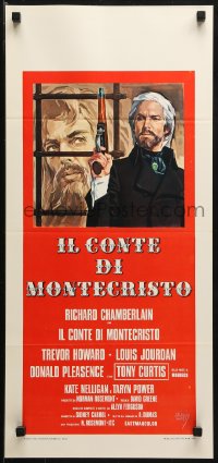 1y294 COUNT OF MONTE CRISTO Italian locandina 1976 art of Richard Chamberlain in the title role!
