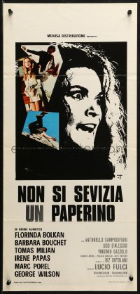 1y303 DON'T TORTURE A DUCKLING Italian locandina 1972 Fulci's murder mystery about 4 murdered boys!