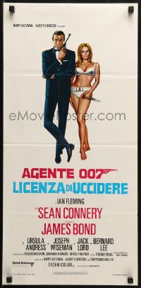 1y304 DR. NO Italian locandina R1970s Sean Connery as James Bond 007, Ursula Andress, different!