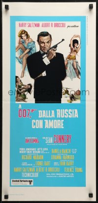 1y313 FROM RUSSIA WITH LOVE Italian locandina R1970s Sean Connery is Ian Fleming's James Bond!