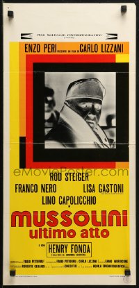1y330 LAST 4 DAYS Italian locandina 1974 Mussolini: Ultimo atto, Steiger as Benito, Franco Nero!
