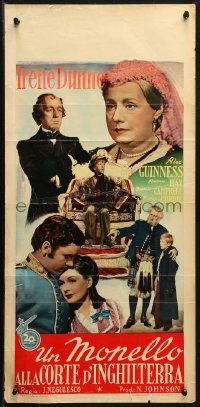 1y336 MUDLARK Italian locandina 1951 different images of Irene Dunne as Queen Victoria of England!