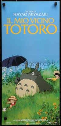 1y338 MY NEIGHBOR TOTORO Italian locandina 2009 classic Hayao Miyazaki anime cartoon, great image!