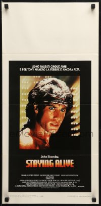 1y361 STAYING ALIVE Italian locandina 1983 Stallone, John Travolta in Saturday Night Fever sequel!