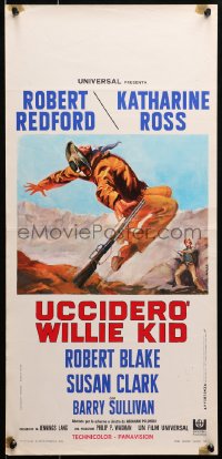 1y366 TELL THEM WILLIE BOY IS HERE Italian locandina 1970 Robert Redford, different art by Avelli!
