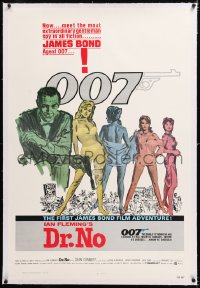 1z082 DR. NO linen 1sh R1980 Sean Connery, the most extraordinary gentleman spy James Bond 007!