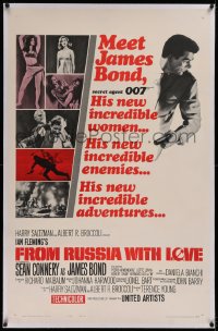 1z114 FROM RUSSIA WITH LOVE linen style A 1sh 1964 Sean Connery is Ian Fleming's James Bond 007!