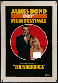 1z165 JAMES BOND 007 FILM FESTIVAL linen style B 1sh 1975 Sean Connery w/sexy girl, Thunderball!