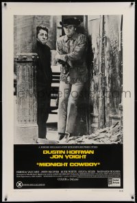 1z211 MIDNIGHT COWBOY linen 1sh 1969 Dustin Hoffman, Jon Voight, John Schlesinger classic, X-rated!