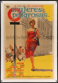 2b091 MOGLI PERICOLOSE linen Argentinean 1958 Luigi Comencini's Dangerous Wives, sexy bad girl!