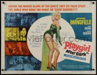 2b285 PLAYGIRL AFTER DARK linen 1/2sh 1962 great full-length image of sexy Jayne Mansfield, rare!