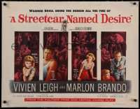 2b296 STREETCAR NAMED DESIRE linen 1/2sh 1951 Marlon Brando, Vivien Leigh, Kazan, Tennessee Williams
