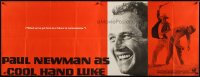 2b014 COOL HAND LUKE paper banner 1967 Paul Newman with famous smile, cool image & tagline, rare!