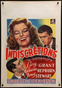 2c461 PHILADELPHIA STORY Belgian 1947 different art of Katharine Hepburn, Cary Grant & James Stewart