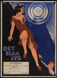 2c390 BLUE LIGHT Danish 1933 incredible Erik F. art of star & director Leni Riefenstahl, very rare!