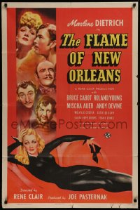 2c124 FLAME OF NEW ORLEANS style C 1sh 1941 best art of Marlene Dietrich by Alberto Vargas, rare!