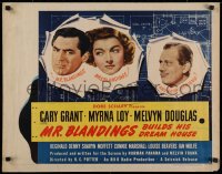 2c030 MR. BLANDINGS BUILDS HIS DREAM HOUSE style B 1/2sh 1948 Cary Grant, Myrna Loy & Douglas!