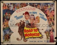 2c038 ROAD TO MOROCCO style A 1/2sh 1942 Bob Hope, Bing Crosby & Dorothy Lamour, different & rare!