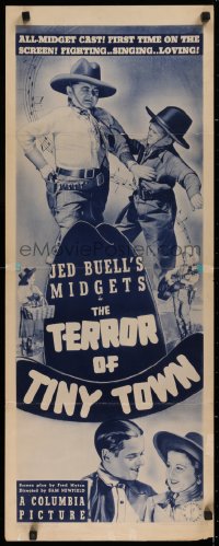 2c097 TERROR OF TINY TOWN insert 1938 Jed Buell's Midgets fighting & loving, wild & beyond rare!