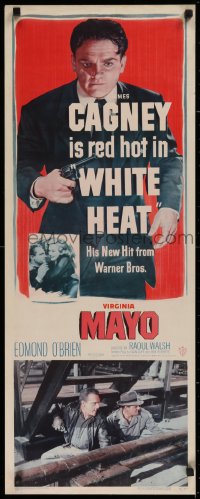 2c103 WHITE HEAT insert 1949 classic full-length image of red hot James Cagney as Cody Jarrett!