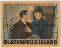 2c199 BLACKWELL'S ISLAND LC 1939 cop Dick Purcell prevents John Garfield from entering room!