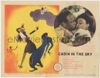 2c201 CABIN IN THE SKY LC 1943 c/u of Rochester & Lena Horne + wonderful signed Al Hirschfeld art!