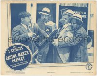 2c242 CACTUS MAKES PERFECT LC 1942 Three Stooges Moe, Larry & Curly with gold finding device, rare!