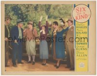 2c229 SIX OF A KIND LC 1934 Charlie Ruggles, George Burns & Gracie Allen, Mary Boland, ultra rare!